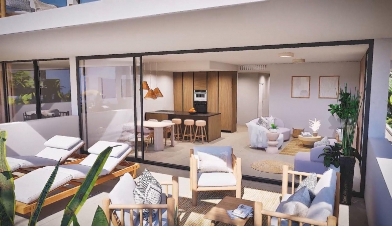 Apartamento de nueva construcción de 2 dormitorios a la venta en Mar de Cristal(Cartagena)