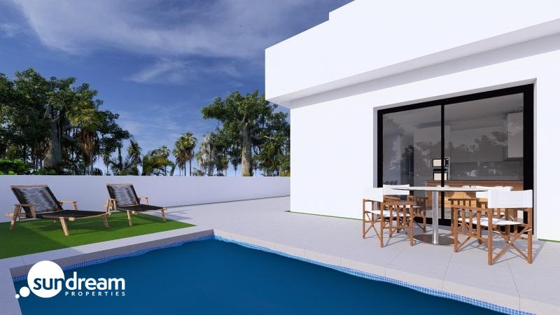 g_43631-5-16 Villa pareada de 3 dormitorios con piscina privada a la venta en Daya Nueva(Alicante)