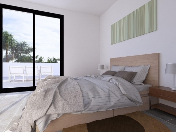 Villa pareada de 3 dormitorios con piscina privada a la venta en Daya Nueva(Alicante)