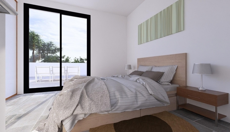 Villa pareada de 3 dormitorios con piscina privada a la venta en Daya Nueva(Alicante)