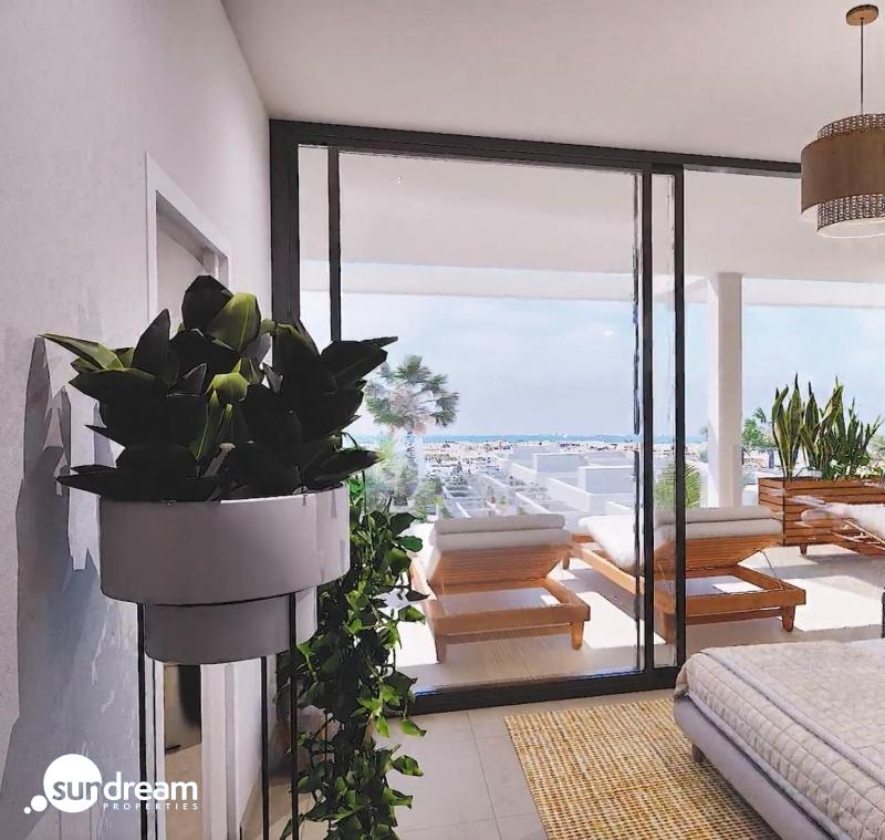 Apartamento moderno de 3 dormitorios en complejo residencial a la venta en Mar de Cristal(Cartagena)