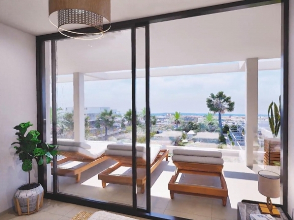 Apartamento moderno de 3 dormitorios en complejo residencial a la venta en Mar de Cristal(Cartagena)