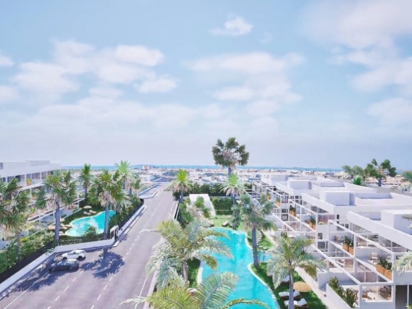 Apartamento moderno de 3 dormitorios en complejo residencial a la venta en Mar de Cristal(Cartagena)