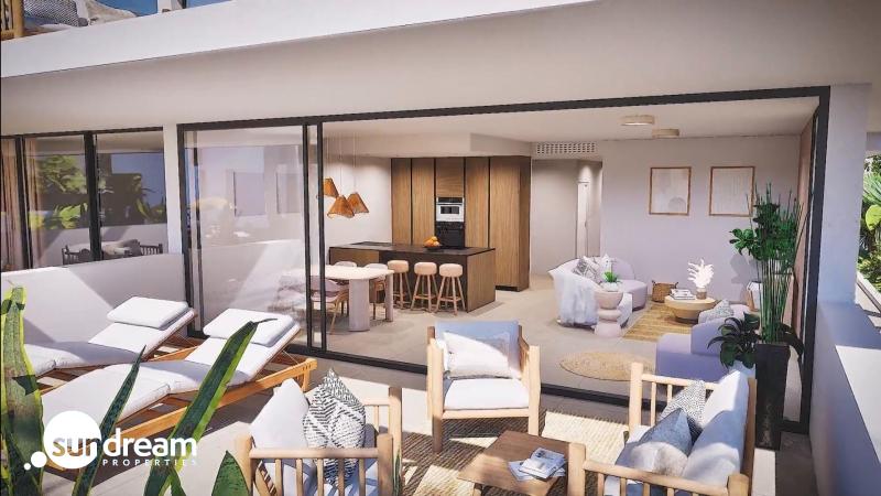 Apartamento moderno de 3 dormitorios en complejo residencial a la venta en Mar de Cristal(Cartagena)