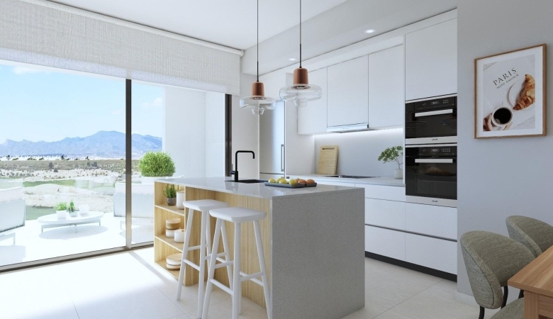 Apartamento llave en mano de 2 dormitorios a la venta en el campo de Golf de Condado de Alhama