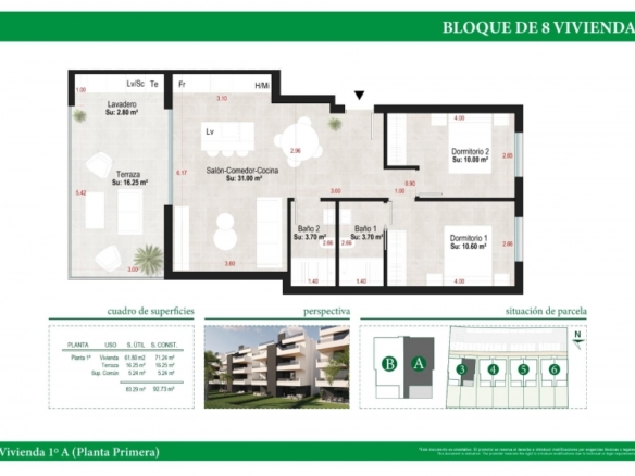 Apartamento llave en mano de 2 dormitorios a la venta en el campo de Golf de Condado de Alhama