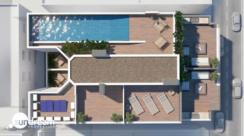 Apartamento de planta baja con 2 dormitorios a 600 metros de la playa en Guardamar del Segura