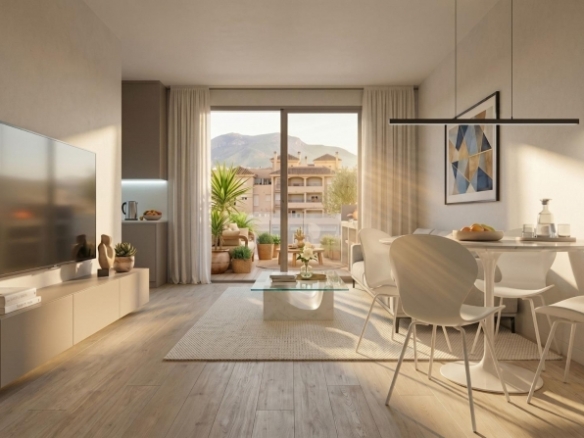 Apartamento de planta baja con 2 dormitorios a 600 metros de la playa en Guardamar del Segura