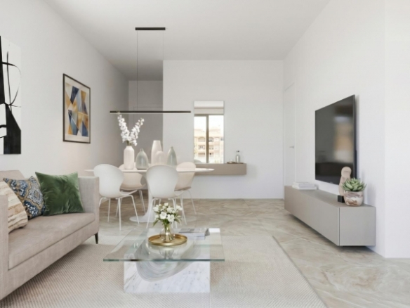 Apartamento de planta baja con 2 dormitorios a 600 metros de la playa en Guardamar del Segura