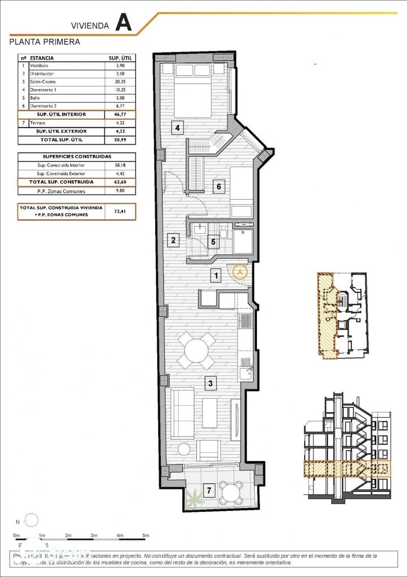 g_43674-30-11 Apartamento de primera planta con 2 dormitorios a pocos metros de la playa en Guardamar del Segura