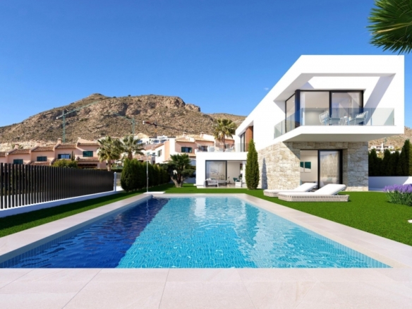 Villa exclusiva de nueva construcción con 4 dormitorios a la venta en Sierra Cortina, Finestrat