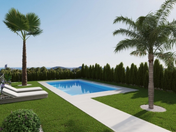 Villa exclusiva de nueva construcción con 4 dormitorios a la venta en Sierra Cortina, Finestrat