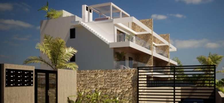 Ático de nueva construcción con 2 dormitorios con vistas al mar a la venta en Finestrat