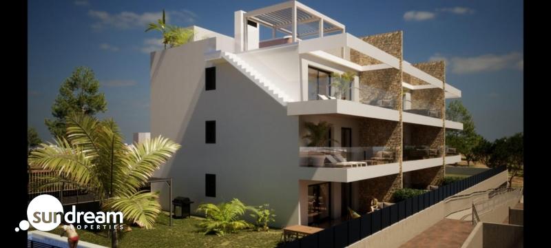 Ático de nueva construcción con 2 dormitorios con vistas al mar a la venta en Finestrat