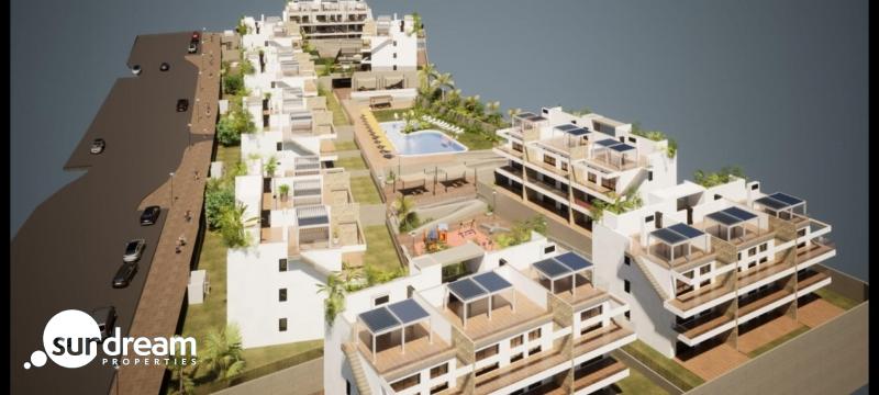 Ático de nueva construcción con 2 dormitorios con vistas al mar a la venta en Finestrat