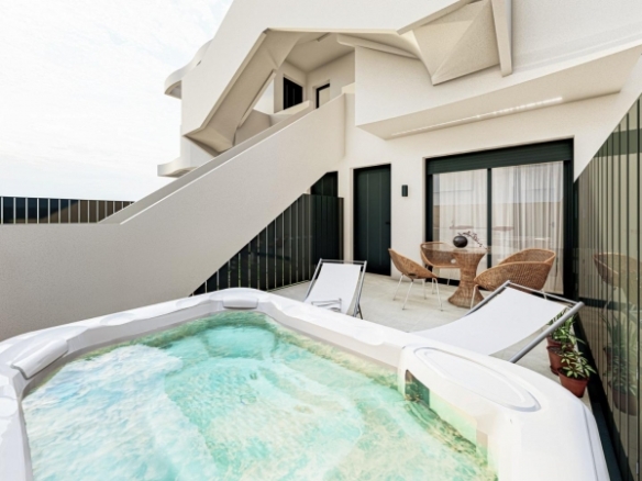 Bungalow de planta baja con 2 dormitorios a 800 m de la playa en San Pedro del Pinatar