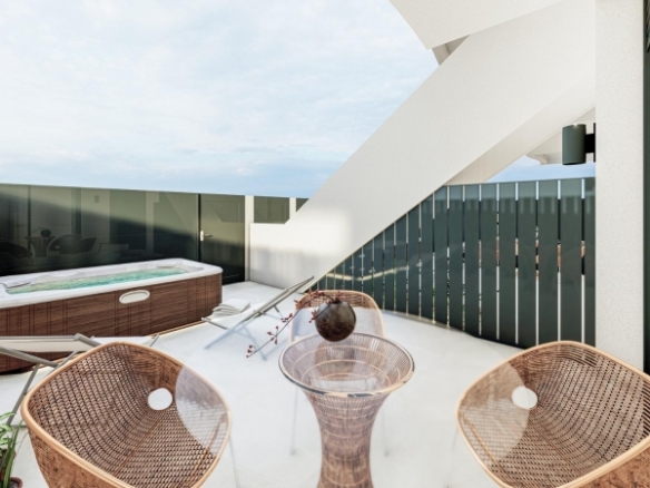 Bungalow de planta baja con 2 dormitorios a 800 m de la playa en San Pedro del Pinatar
