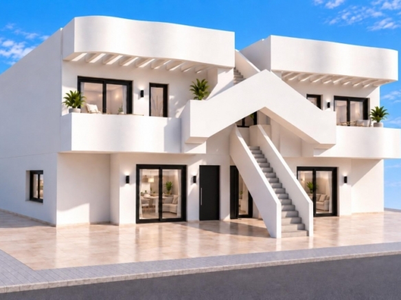 Bungalow de planta baja con 2 dormitorios a 800 m de la playa en San Pedro del Pinatar