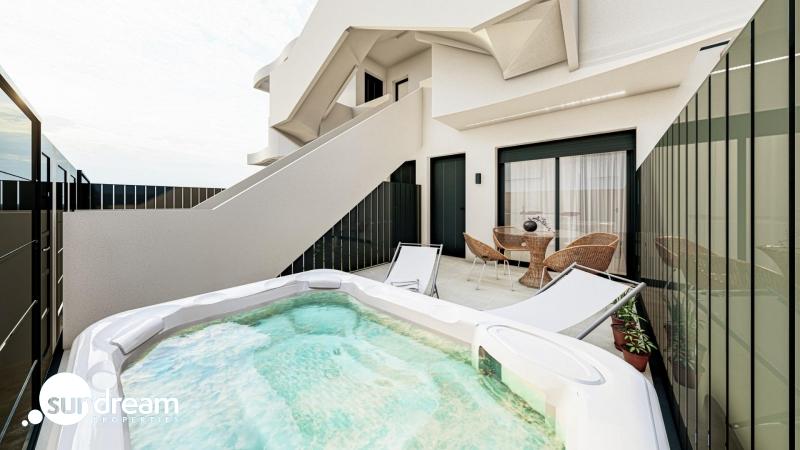 g_43685-17-11 Bungalow de planta alta de 2 dormitorios con solarium y piscina privada cerca de la playa en San Pedro del Pinatar