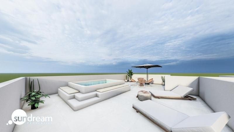 g_43685-17-16 Bungalow de planta alta de 2 dormitorios con solarium y piscina privada cerca de la playa en San Pedro del Pinatar