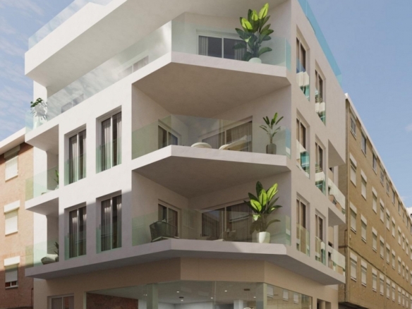 Estudio en planta baja de nueva construcción cerca de la playa en el centro de Guardamar del Segura