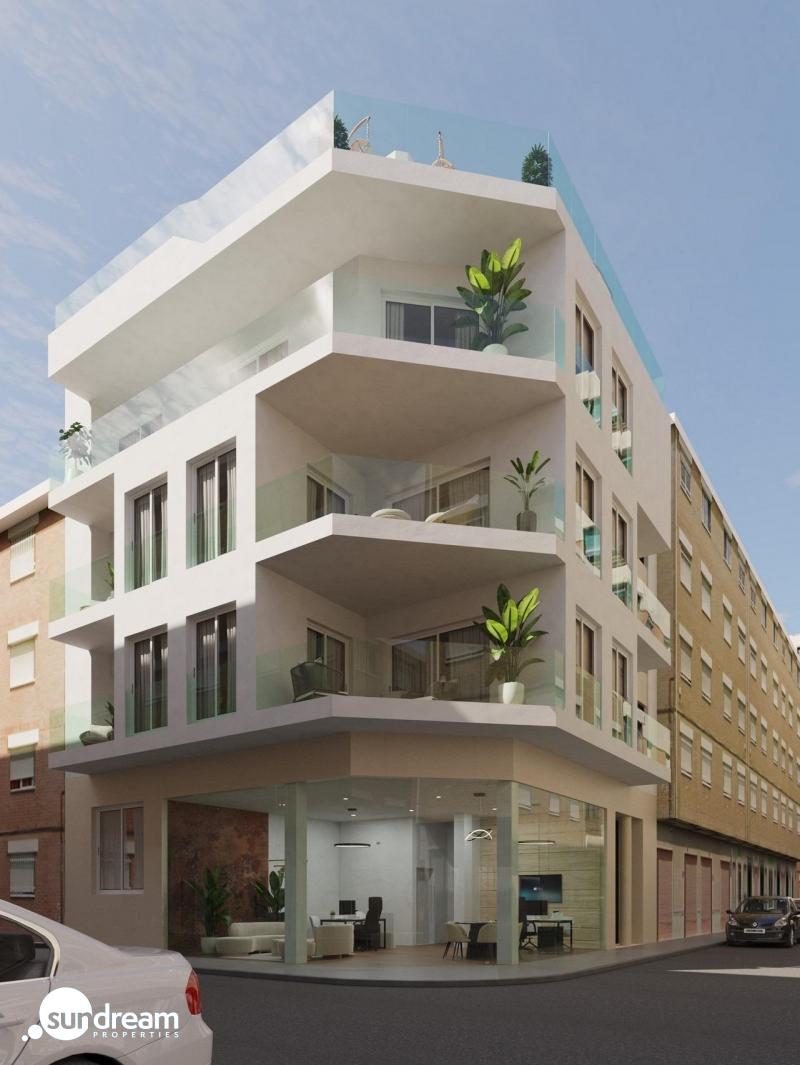 g_43689-29-1 Estudio en planta baja de nueva construcción cerca de la playa en el centro de Guardamar del Segura