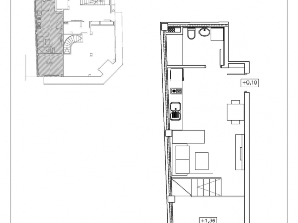 Estudio en planta baja de nueva construcción cerca de la playa en el centro de Guardamar del Segura