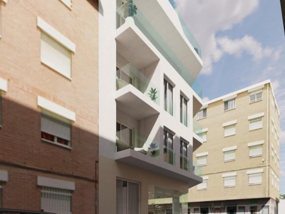 Estudio en planta baja de nueva construcción cerca de la playa en el centro de Guardamar del Segura