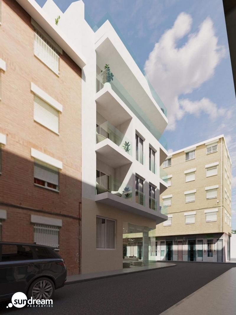 Estudio en planta baja de nueva construcción cerca de la playa en el centro de Guardamar del Segura