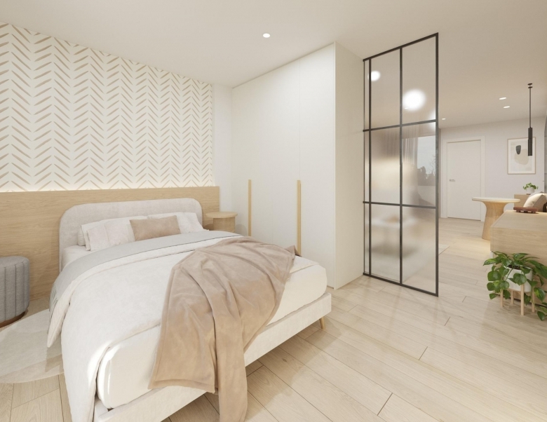 Estudio en planta baja de nueva construcción cerca de la playa en el centro de Guardamar del Segura