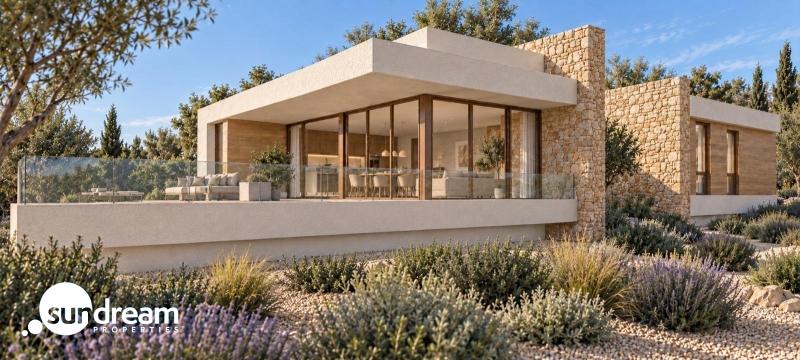 Villa exclusiva de nueva construcción de 3 dormitorios con piscina privada en gran parcela en Daya Vieja (Alicante)