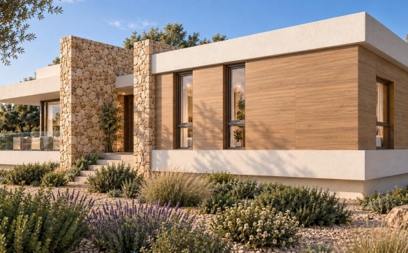 Villa exclusiva de nueva construcción de 3 dormitorios con piscina privada en gran parcela en Daya Vieja (Alicante)
