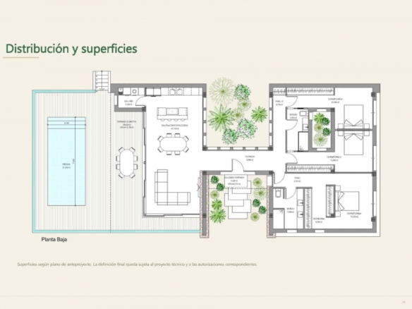 Villa exclusiva de nueva construcción de 3 dormitorios con piscina privada en gran parcela en Daya Vieja (Alicante)