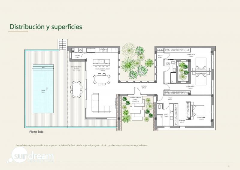 Villa exclusiva de nueva construcción de 3 dormitorios con piscina privada en gran parcela en Daya Vieja (Alicante)
