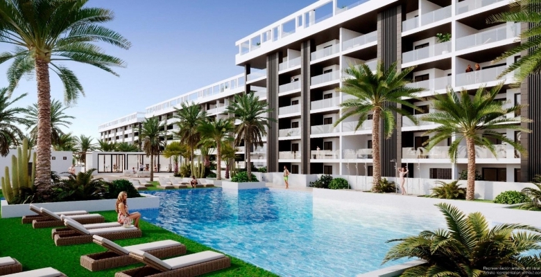 Ático en venta obra nueva con garaje en playa Torrevieja