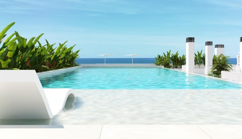 Ático en venta obra nueva con piscina en Guardamar