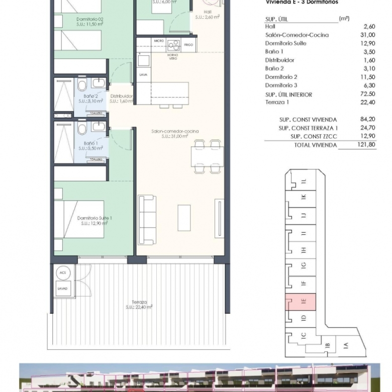 Apartamento en venta obra nueva con piscina Benijofar