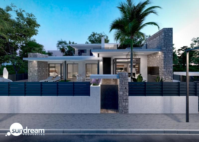 Villas obra nueva en venta con piscina en Torre Pacheco