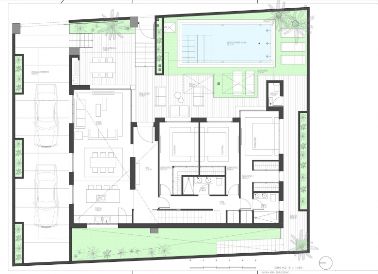 Villas obra nueva en venta con piscina en Torre Pacheco