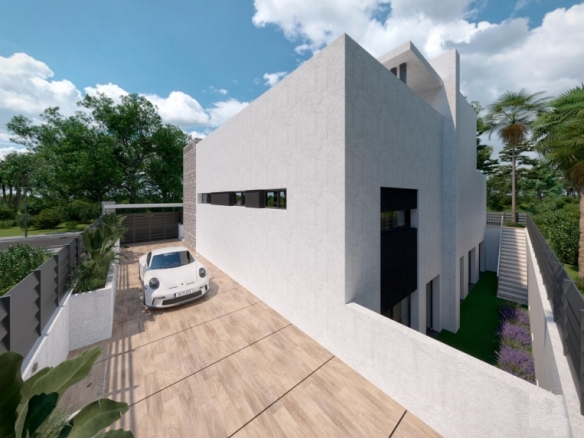Villas obra nueva en venta con piscina en Torre Pacheco