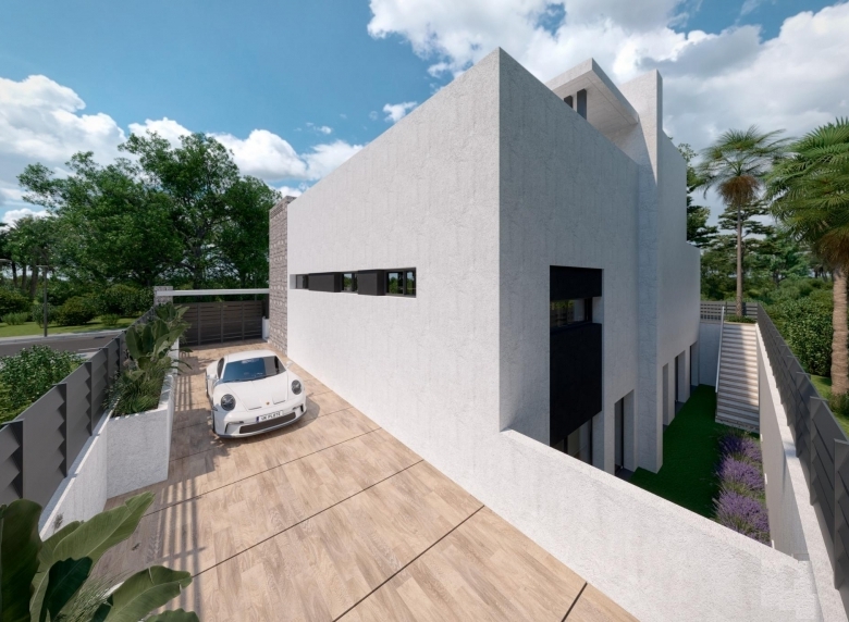 Villas obra nueva en venta con piscina en Torre Pacheco