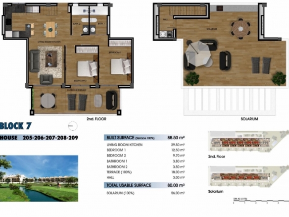 Ático obra nueva 2 dormitorios Resort Golf Los Alcázares