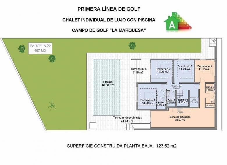 La Marquesa Golf – Villas en Primera Linea con 4 Dormitorios y 4 Baños.