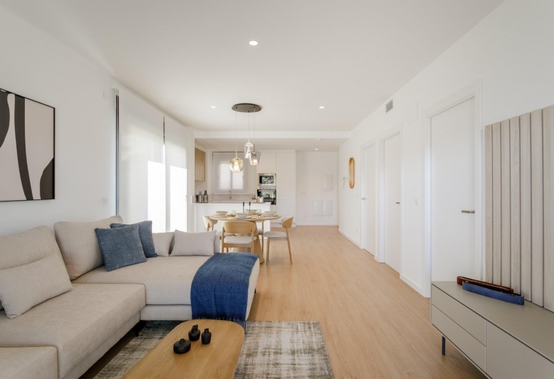 APARTAMENTO DE 2 DORM. EN PLANTA BAJA DE NUEVA CONSTRUCCIÓN EN TORREVIEJA A SOLO 700M DE LA PLAYA