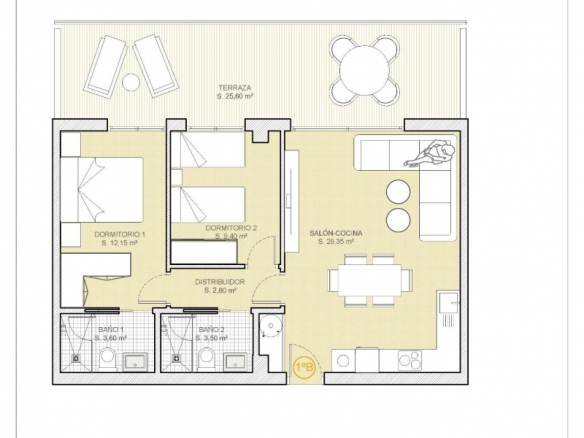 COMPLEJO RESIDENCIAL DE OBRA NUEVA CON VISTAS AL MAR EN FINESTRAT