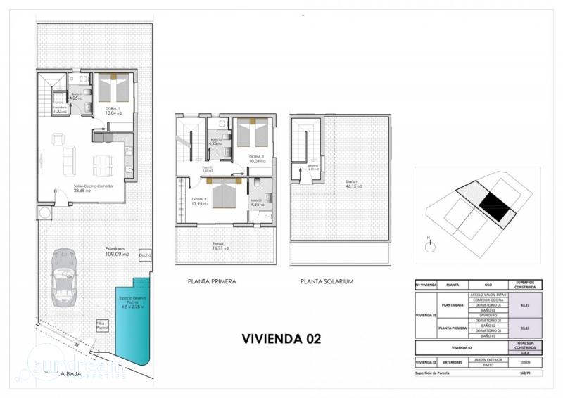 VILLA PAREADA DE NUEVA CONSTRUCCIÓN EN PILAR DE LA HORADADA