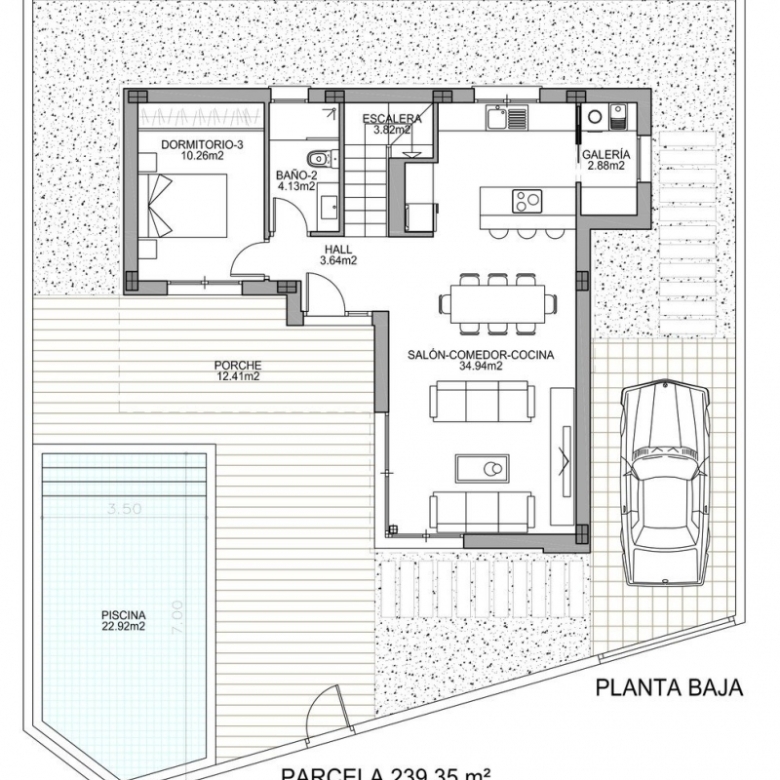 VILLA INDEPENDIENTE MODERNA DE 3 DORM. DE NUEVA CONSTRUCCIÓN EN BENIJOFAR(ALICANTE)