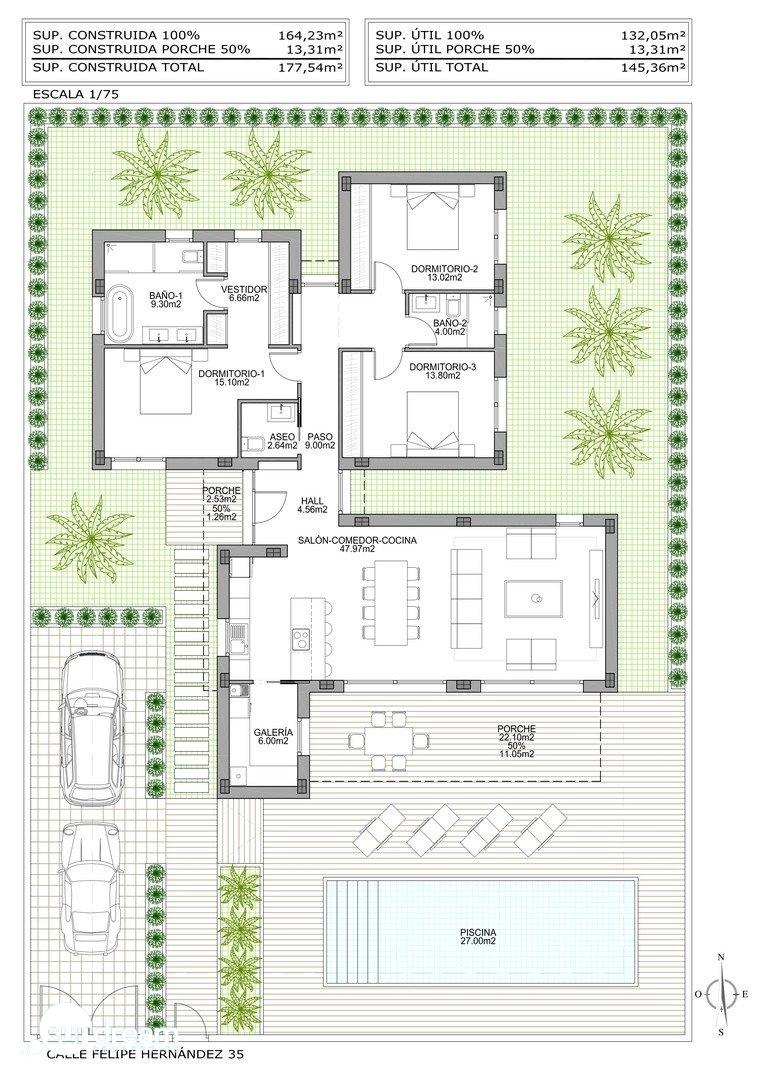 g_39721-3-8 FANTÁSTICA VILLA DE UNA SOLA PLANTA DE 3 DORM.DE NUEVA CONSTRUCCIÓN EN BENIJÓFAR(ALICANTE)
