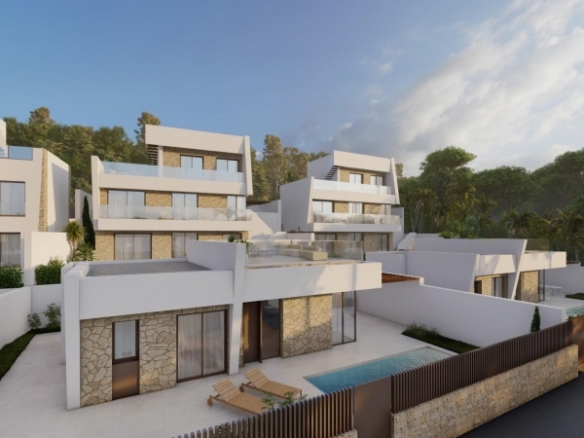 VILLAS DE UNA PLANTA DE OBRA NUEVA EN BALCON DE FINESTRAT