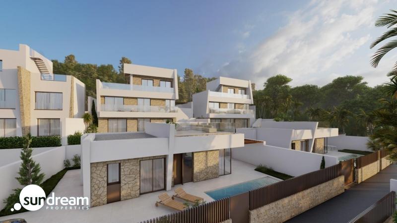 VILLAS DE UNA PLANTA DE OBRA NUEVA EN BALCON DE FINESTRAT